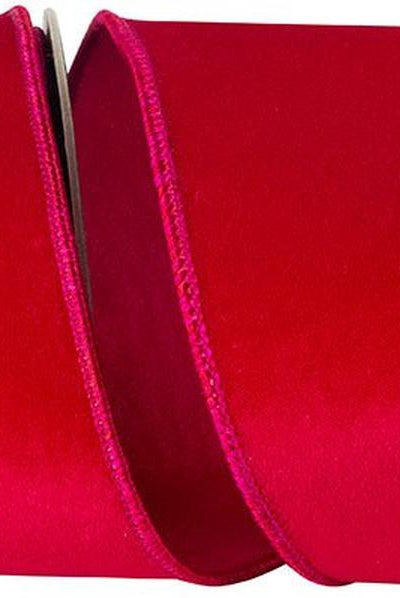 4in Velvet Deluxe Ribbon: Fuchsia (10 Yards)