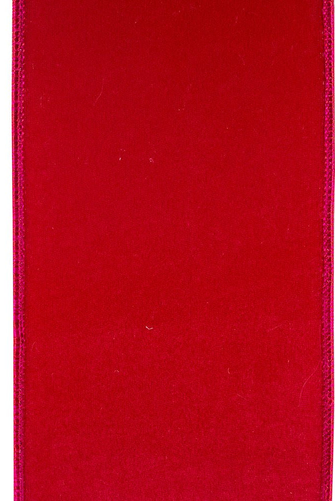 Shop For 4in Velvet Deluxe Ribbon: Fuchsia (10 Yards)