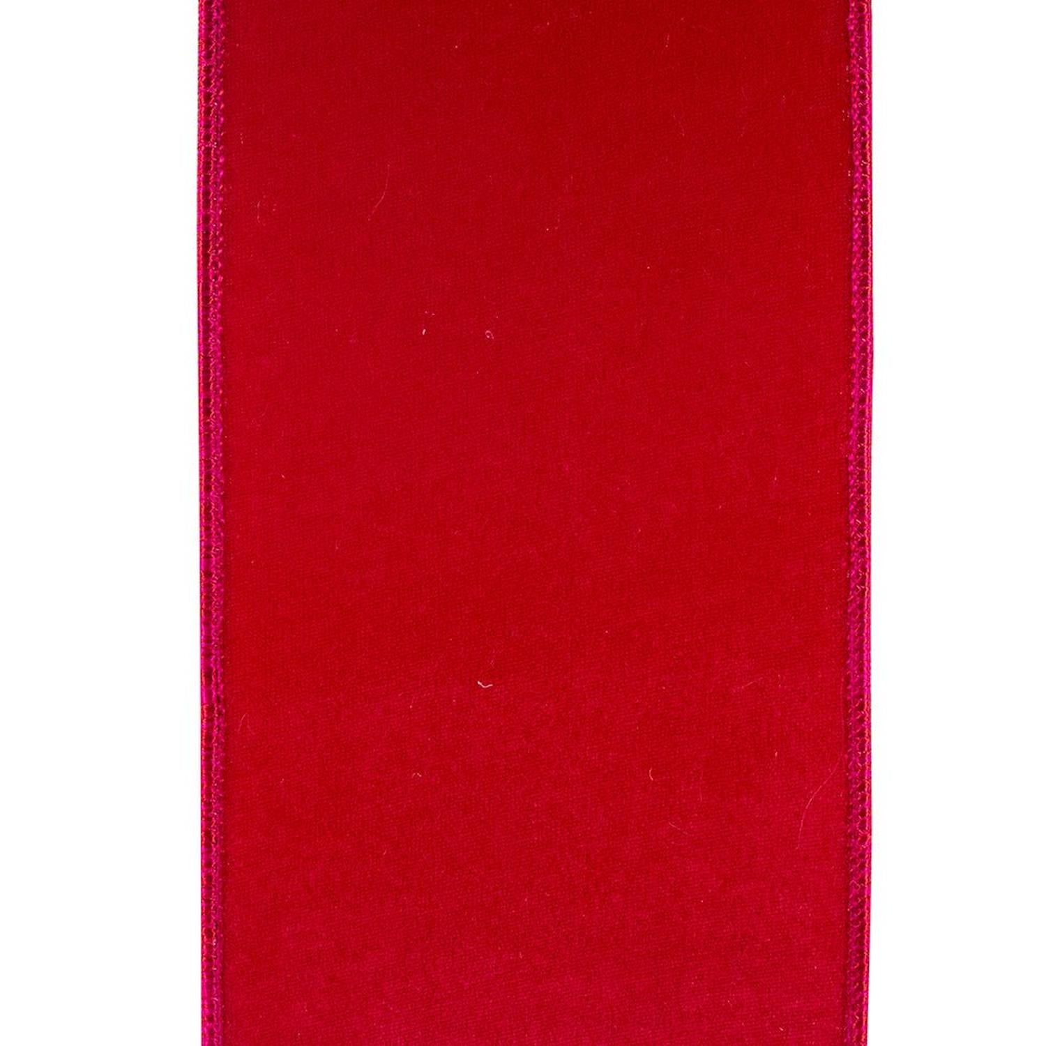 Shop For 4in Velvet Deluxe Ribbon: Fuchsia (10 Yards)