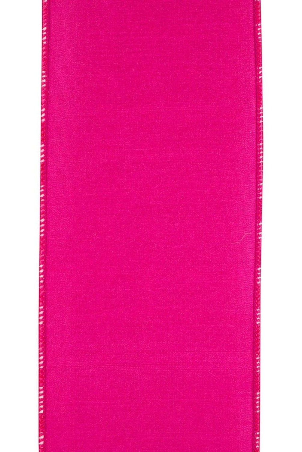 Shop For 4in Watercolor Check Dupioni Ribbon: Hot Pink (10 Yards)