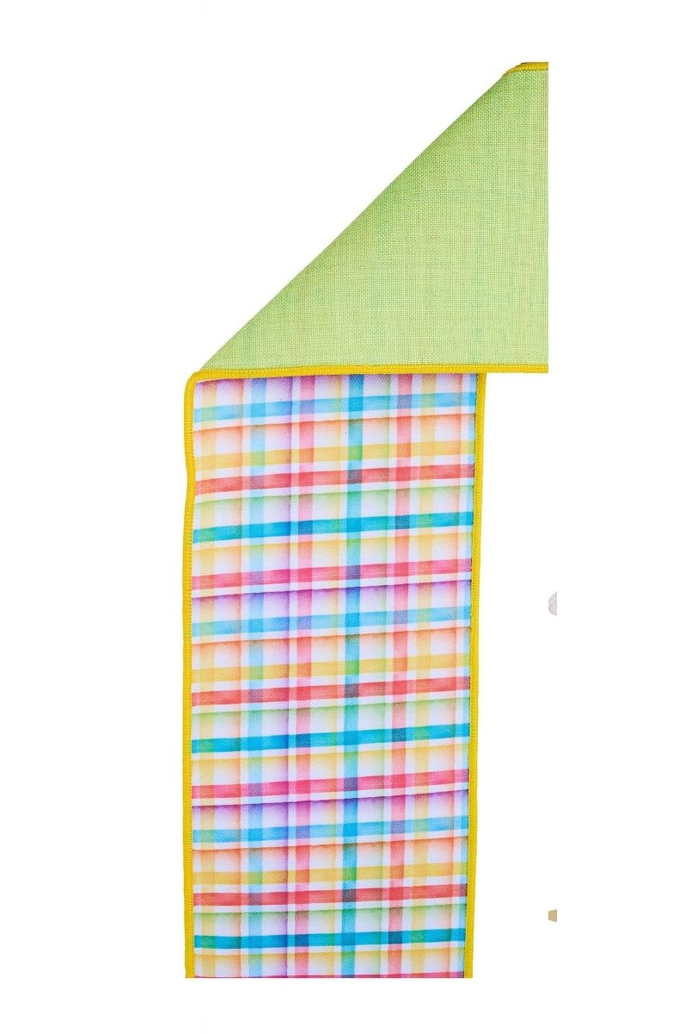 Shop For 4in Watercolor Plaid Fused Ribbon: Multi (10 Yards)