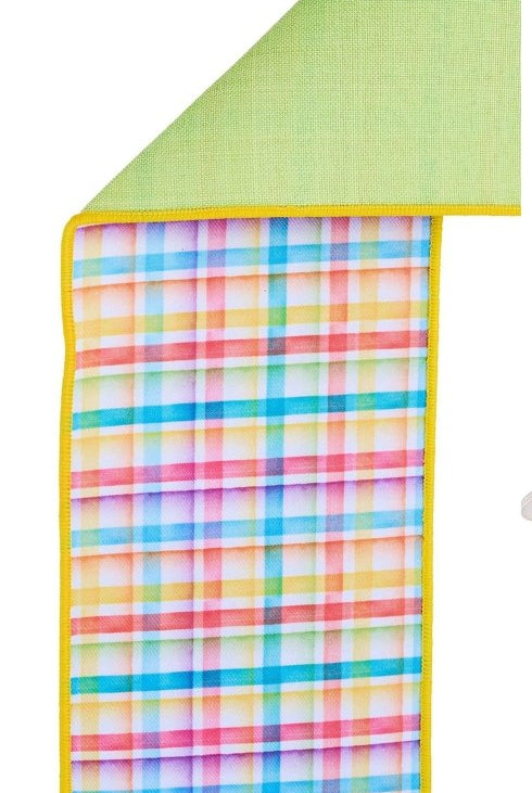 Shop For 4in Watercolor Plaid Fused Ribbon: Multi (10 Yards)