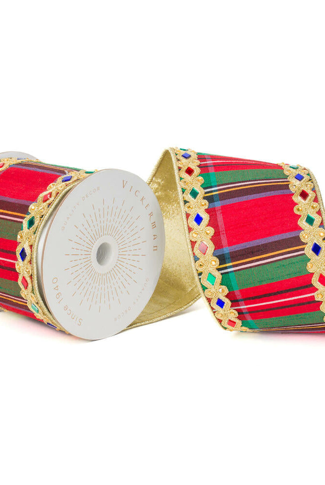 Shop For 4inch Multicolor Traditional Plaid Ribbon (10 Yards)