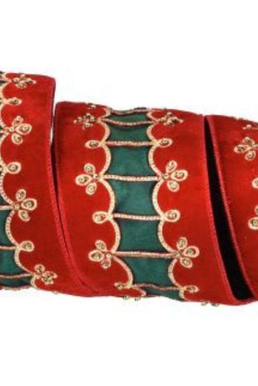 Shop For 4inch Velvet Embroidered Nutcracker Coat Ribbon (5 Yards)