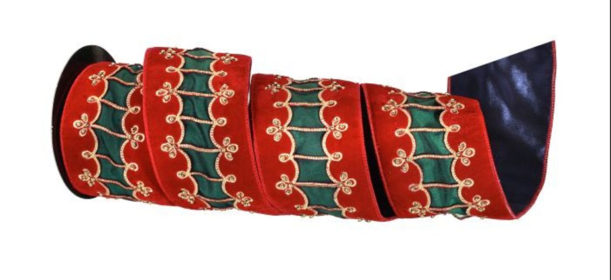 Shop For 4inch Velvet Embroidered Nutcracker Coat Ribbon (5 Yards)