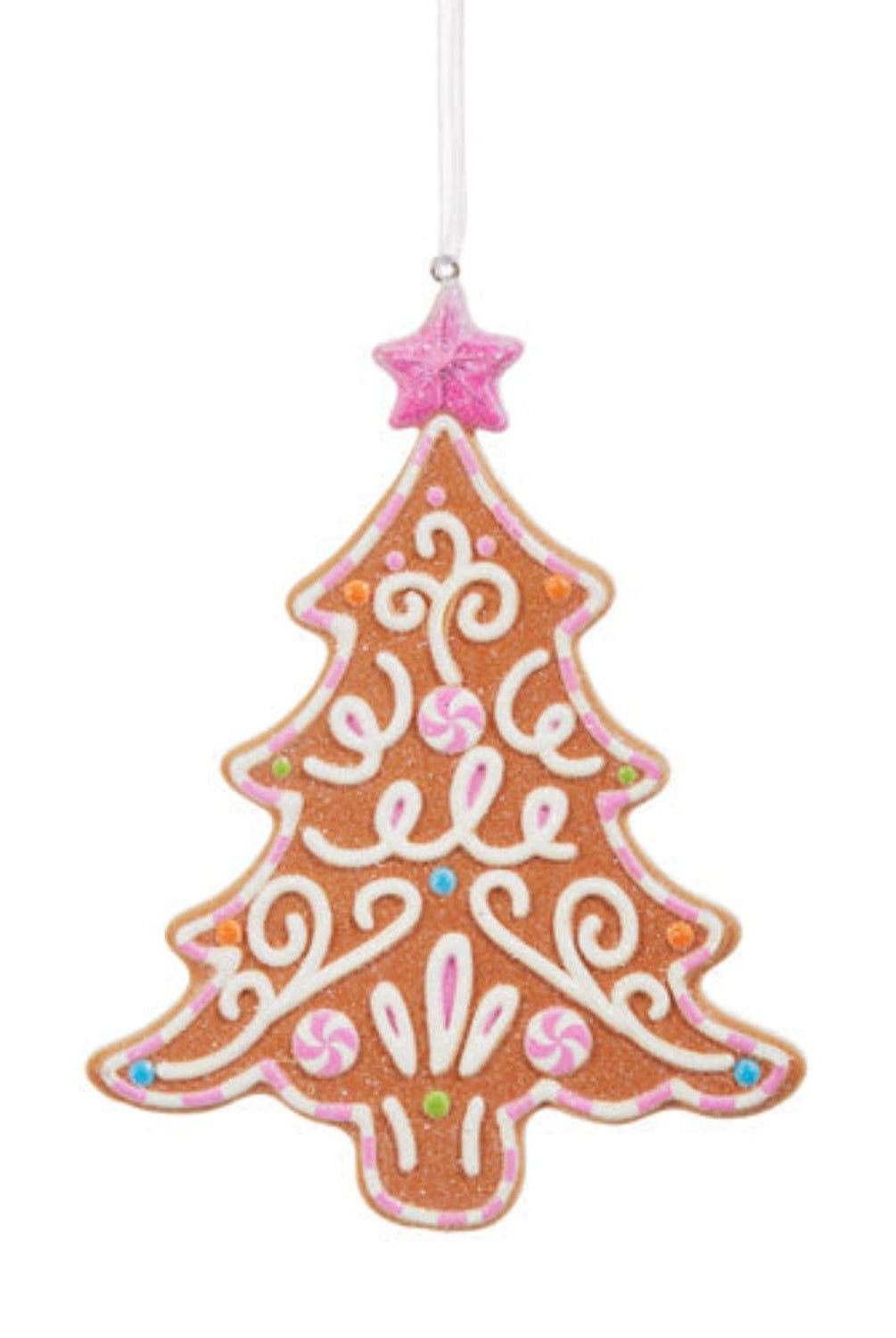 5" Bright Gingerbread Tree Ornament