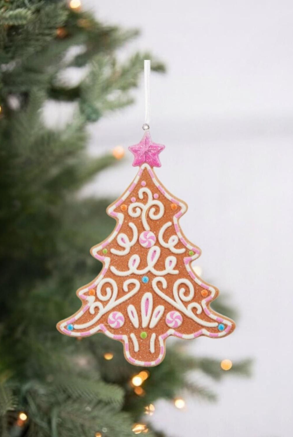 5" Bright Gingerbread Tree Ornament
