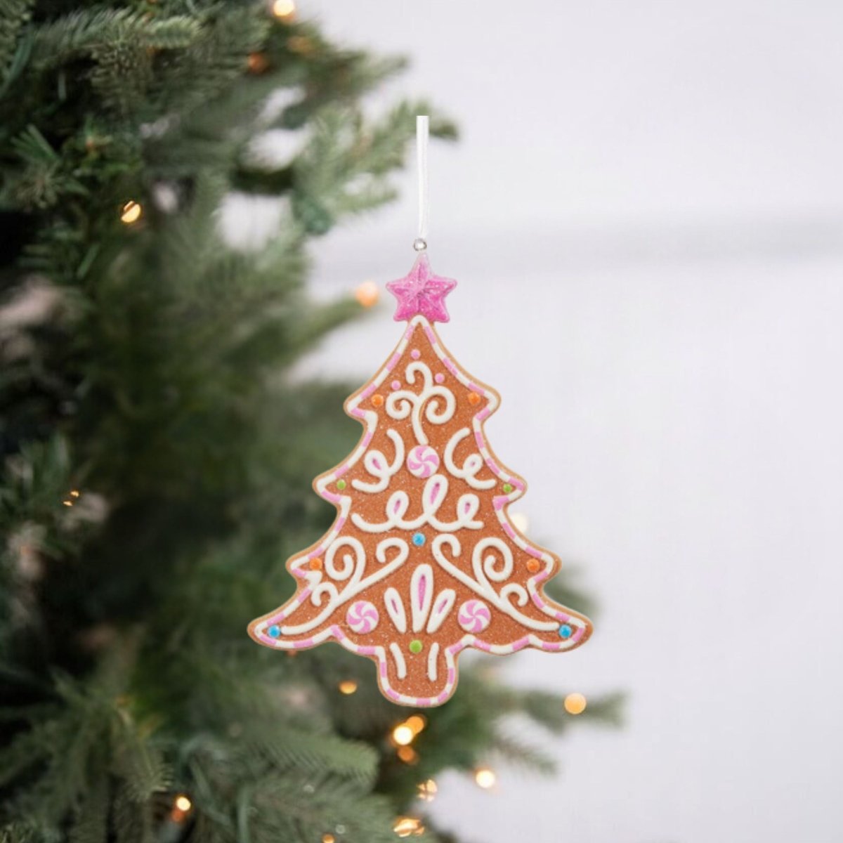 Shop For 5" Bright Gingerbread Tree Ornament