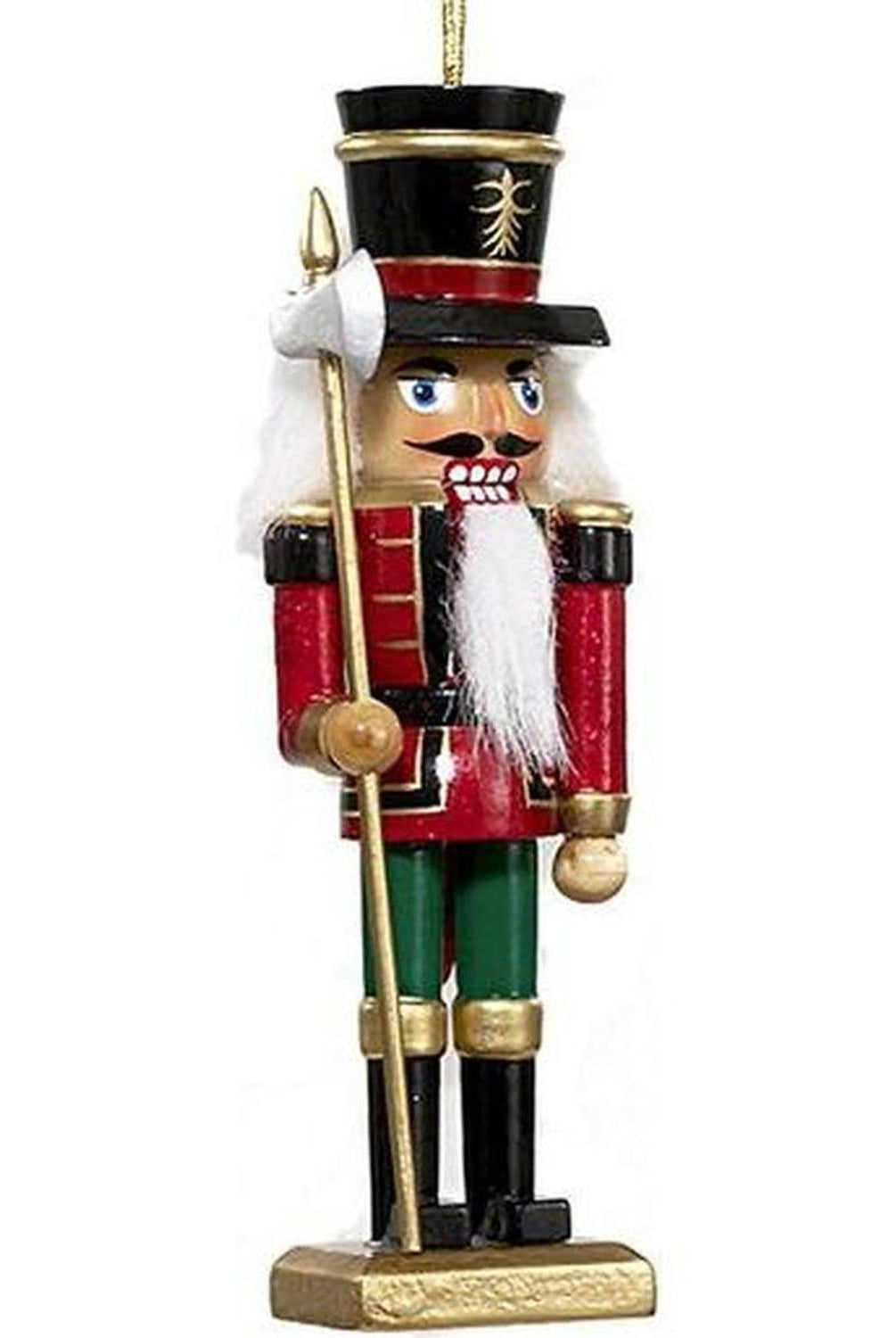 5" Classic Wooden Nutcracker Ornament