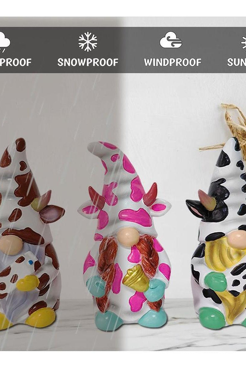 Shop For 5" Endearing Cow Gnome Mini Statue (Set of 3)