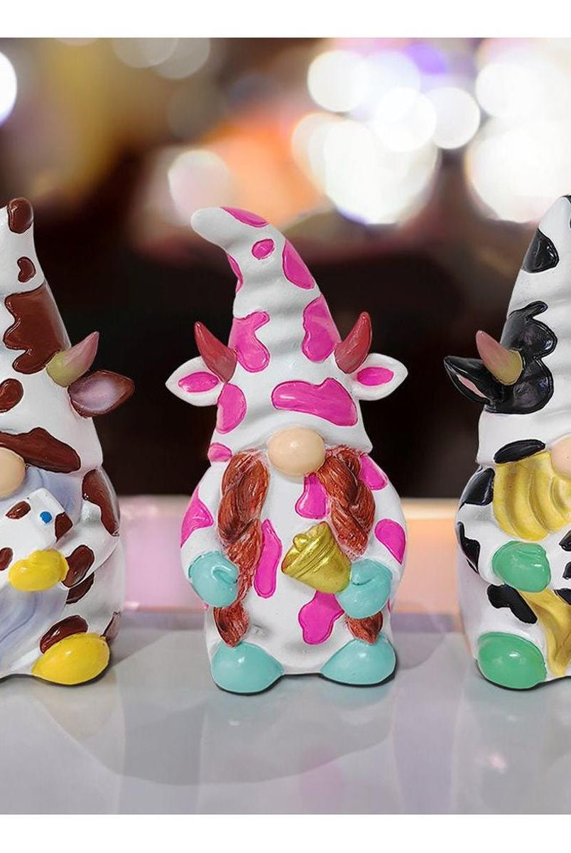 Shop For 5" Endearing Cow Gnome Mini Statue (Set of 3)