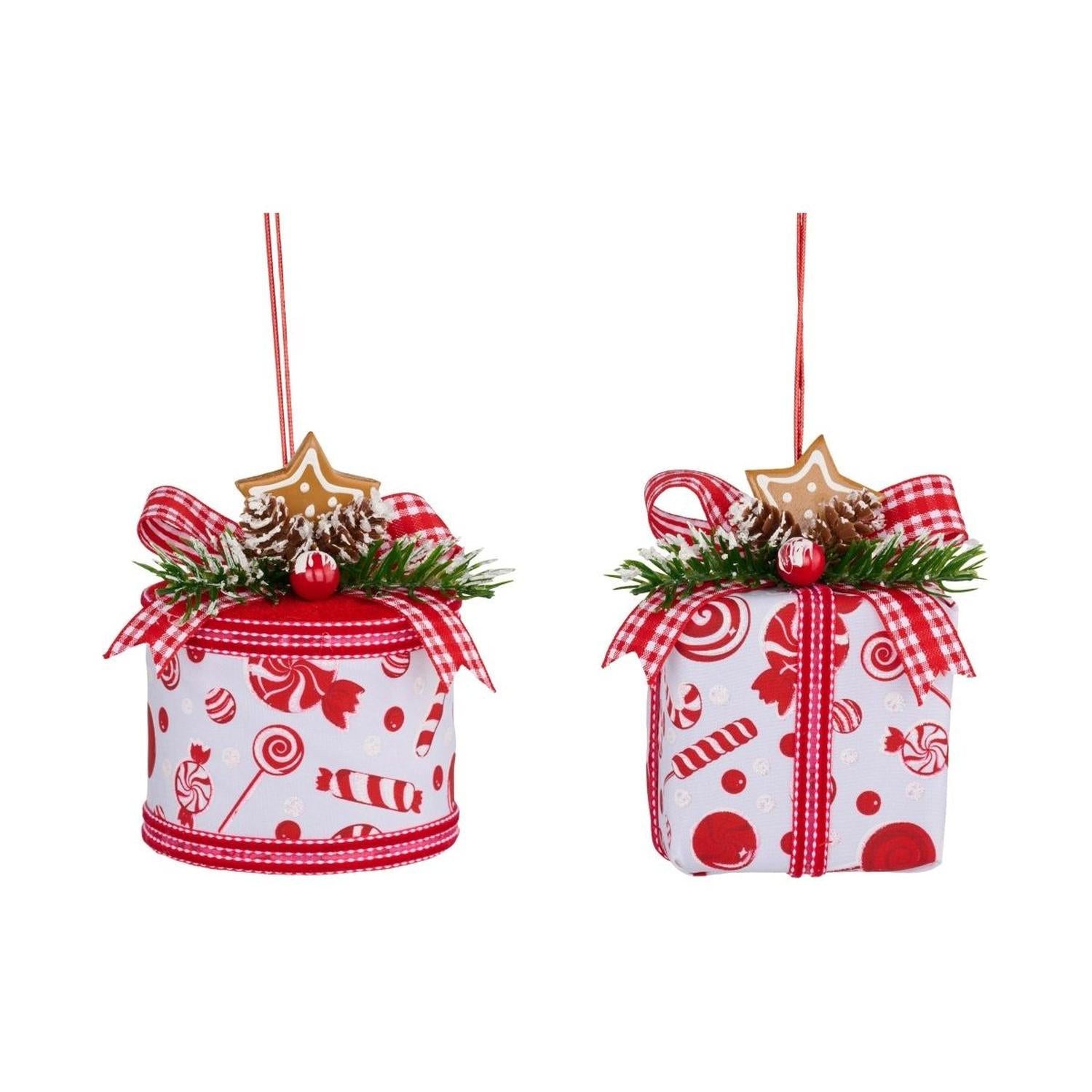 5" Gingerbread Gift Box Ornament