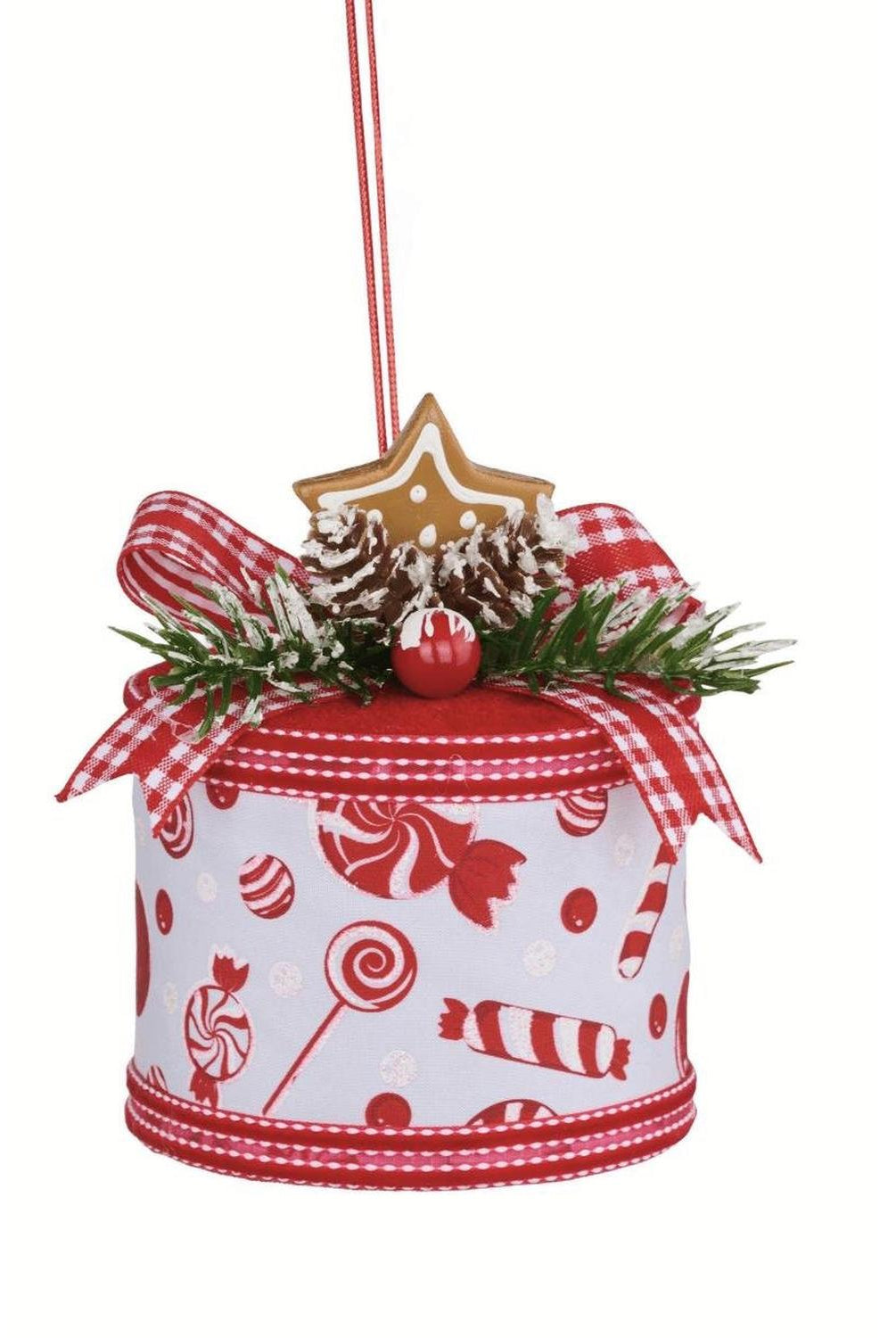 5" Gingerbread Gift Box Ornament