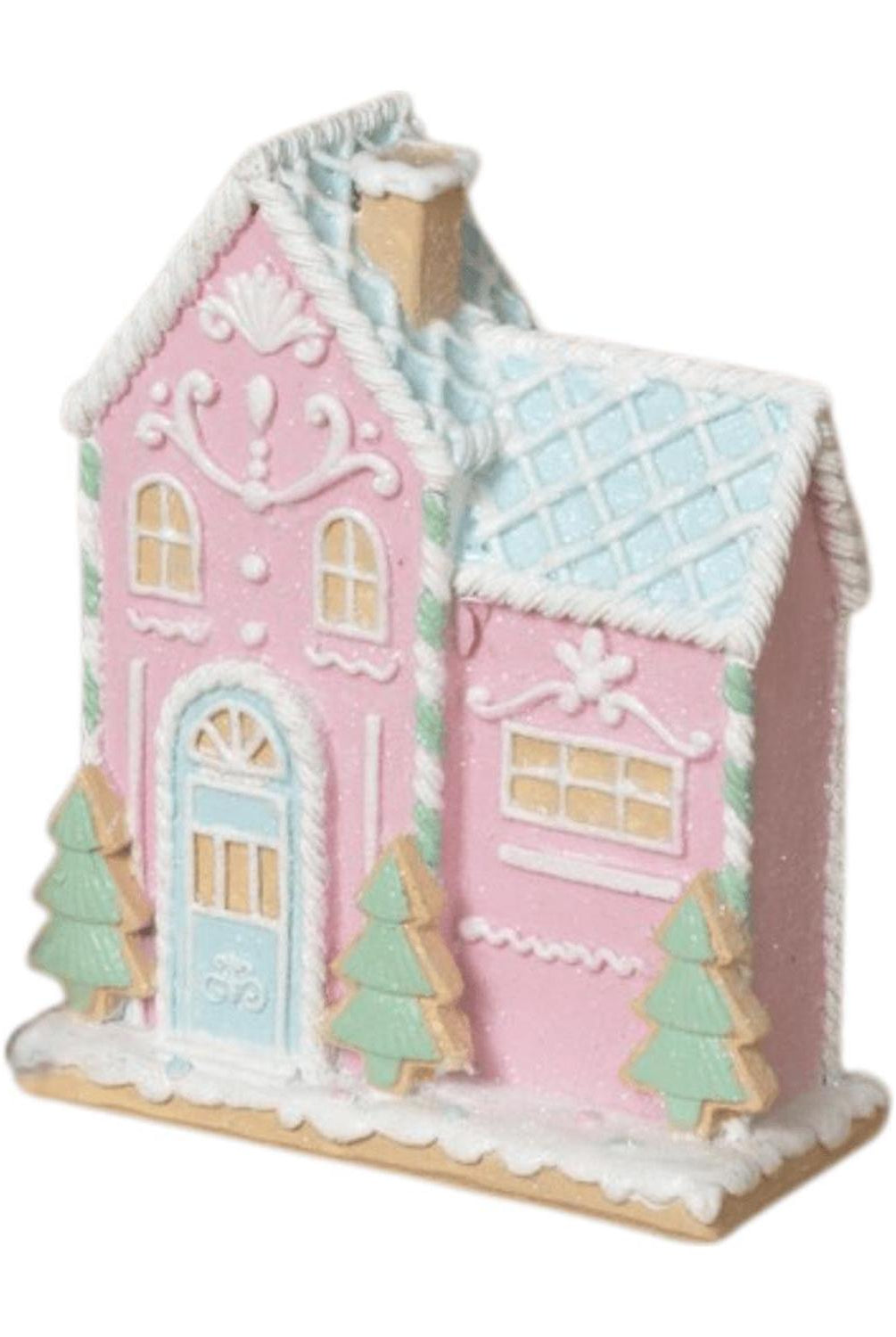 5" Glitter Holiday Ice Cream House