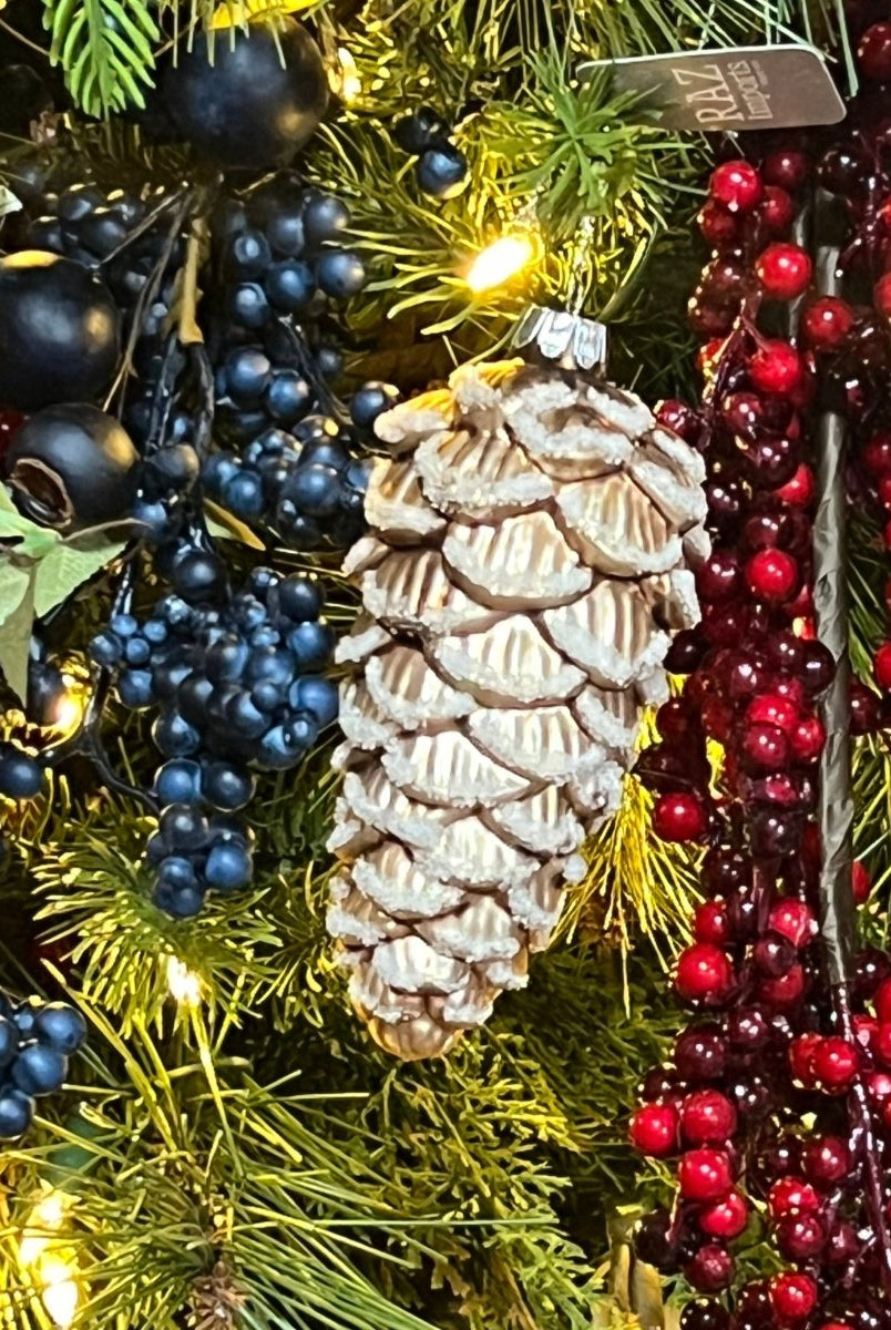 Shop For 5" Iced Pinecone Ornament