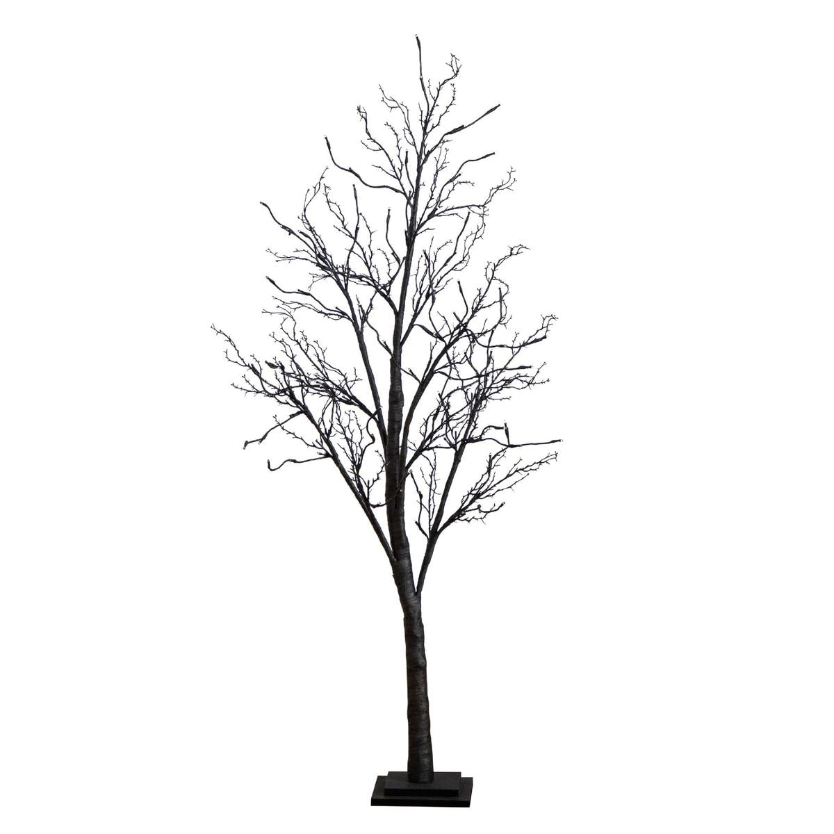 Shop For 5’ LED Halloween Deluxe Black Twig Artificial Tree