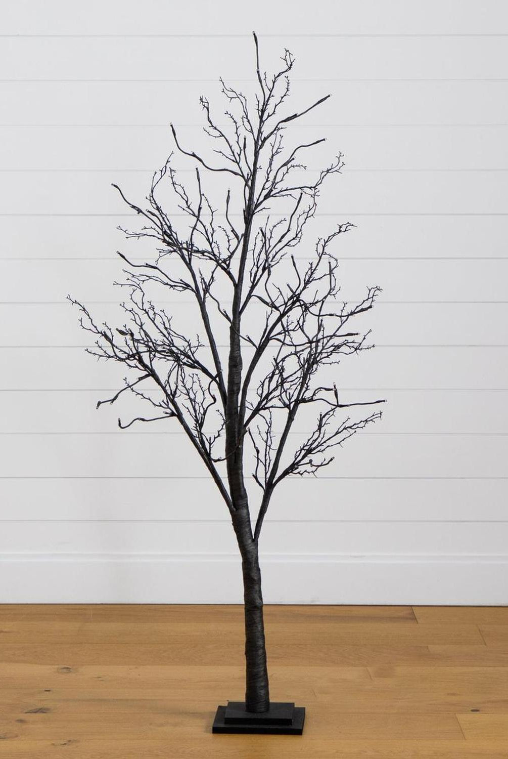 5’ LED Halloween Deluxe Black Twig Artificial Tree