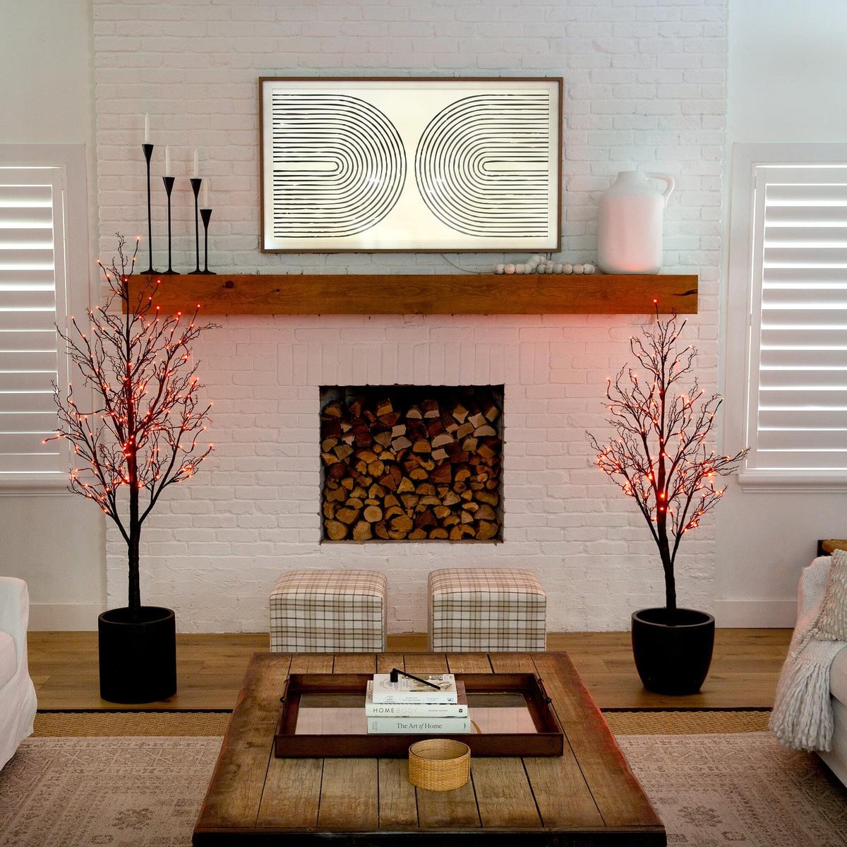 Shop For 5’ LED Halloween Deluxe Black Twig Artificial Tree