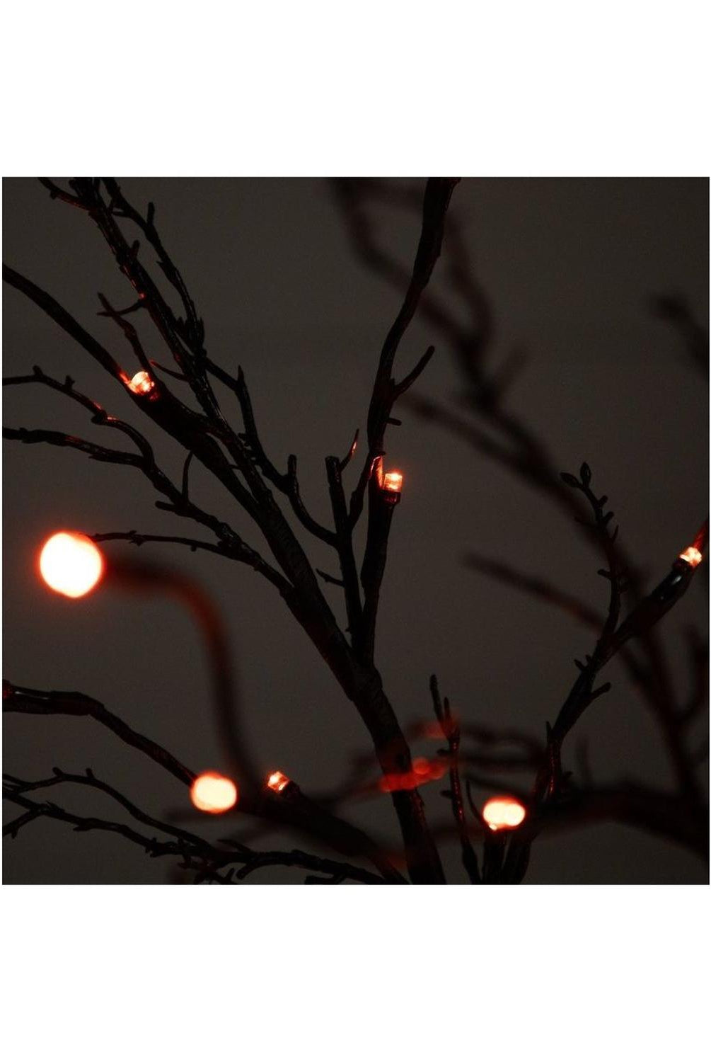 5’ LED Halloween Deluxe Black Twig Artificial Tree