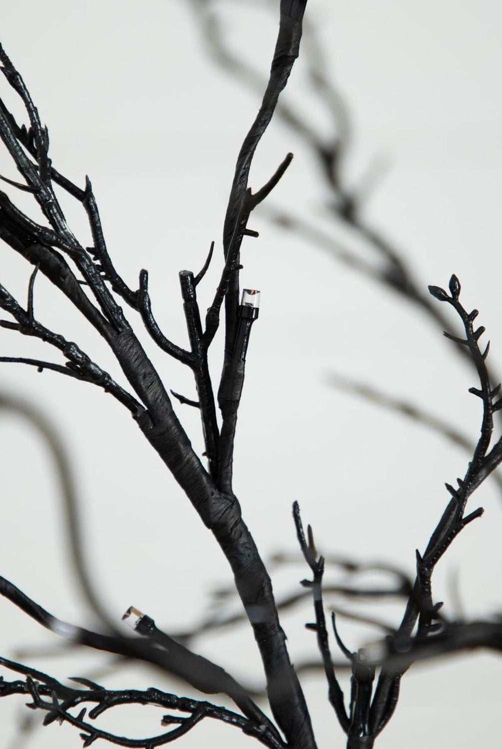 5’ LED Halloween Deluxe Black Twig Artificial Tree