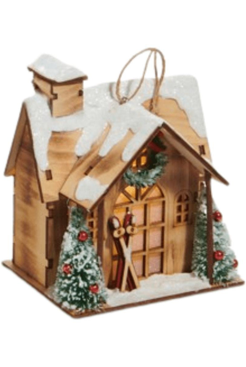 Shop For 5" Lighted Lodge House Ornaments