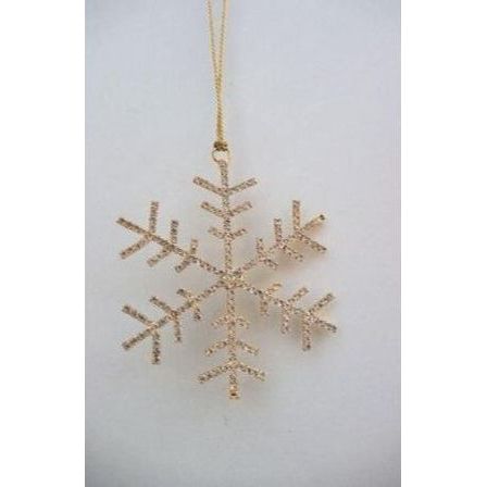 Shop For 5" Petite Jewel Snowflake Ornament: Gold