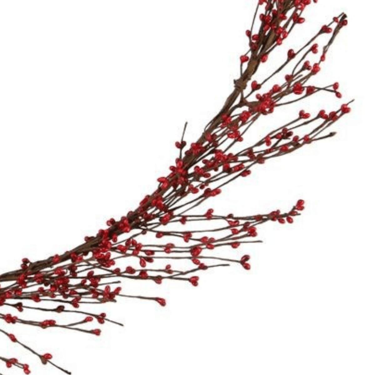 Shop For 5' Red Pip Berry Wired Garland