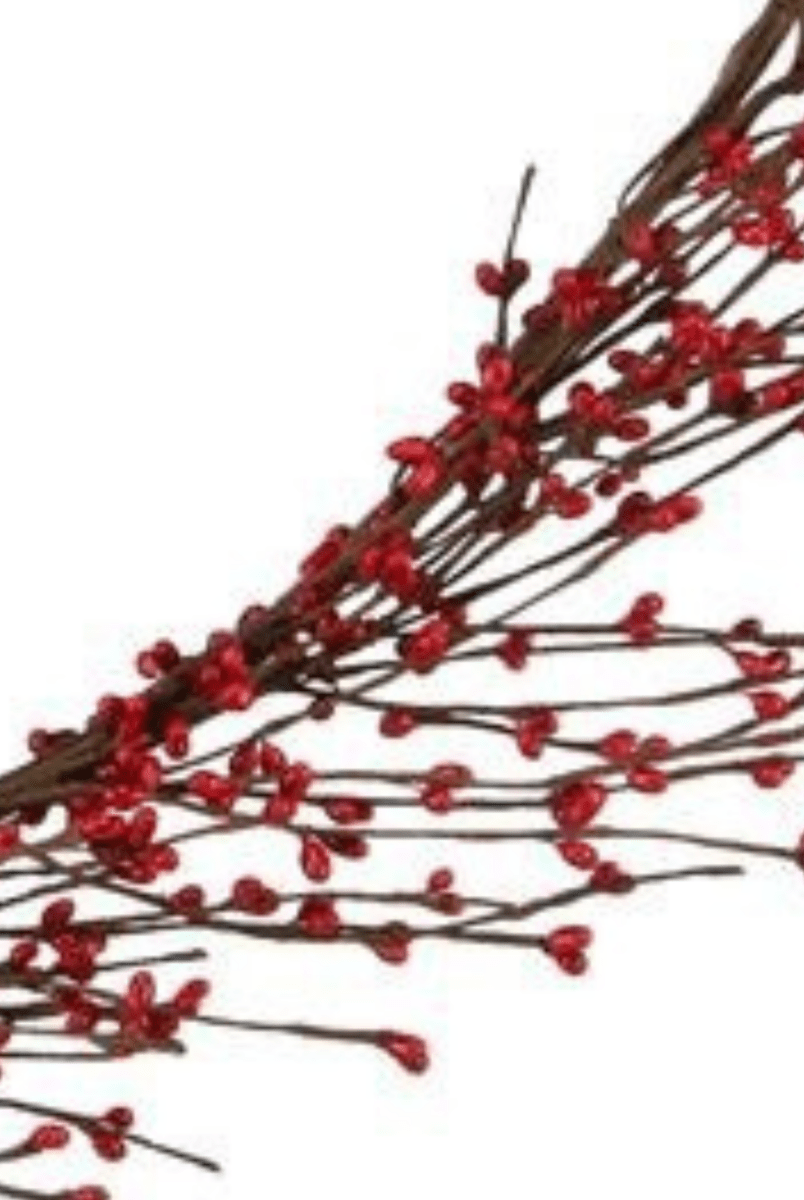 Shop For 5' Red Pip Berry Wired Garland