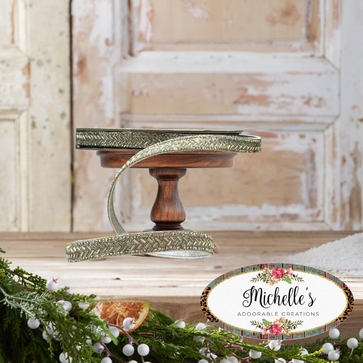 Shop For .5" Silver Bead Chevron Ribbon