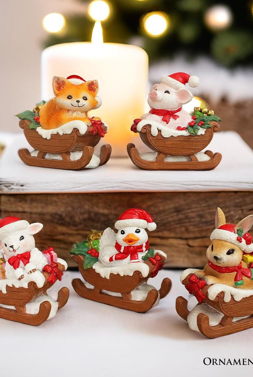 Shop For 5" Tabletop Holiday Animal Decor Figurines (Set of 5)