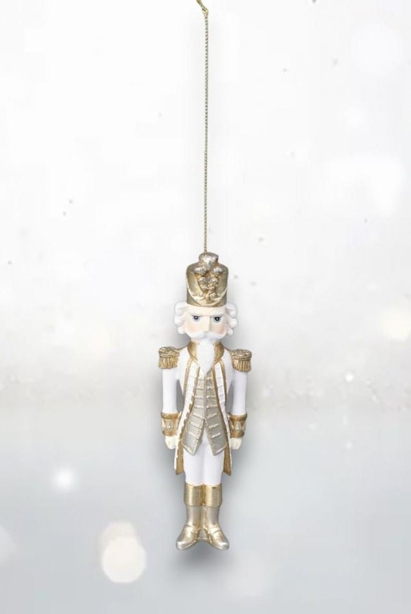 Shop For 5" White and Gold Nutcracker Ornament