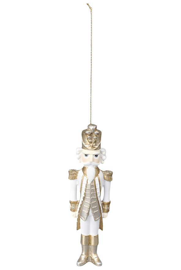 Shop For 5" White and Gold Nutcracker Ornament