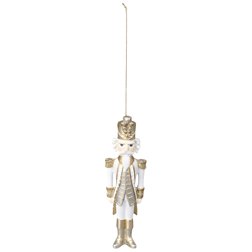 Shop For 5" White and Gold Nutcracker Ornament