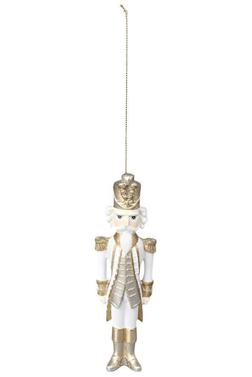 Shop For 5" White and Gold Nutcracker Ornament