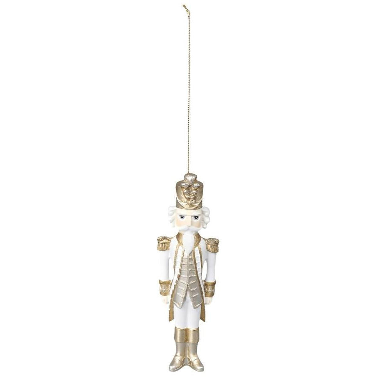 Shop For 5" White and Gold Nutcracker Ornament
