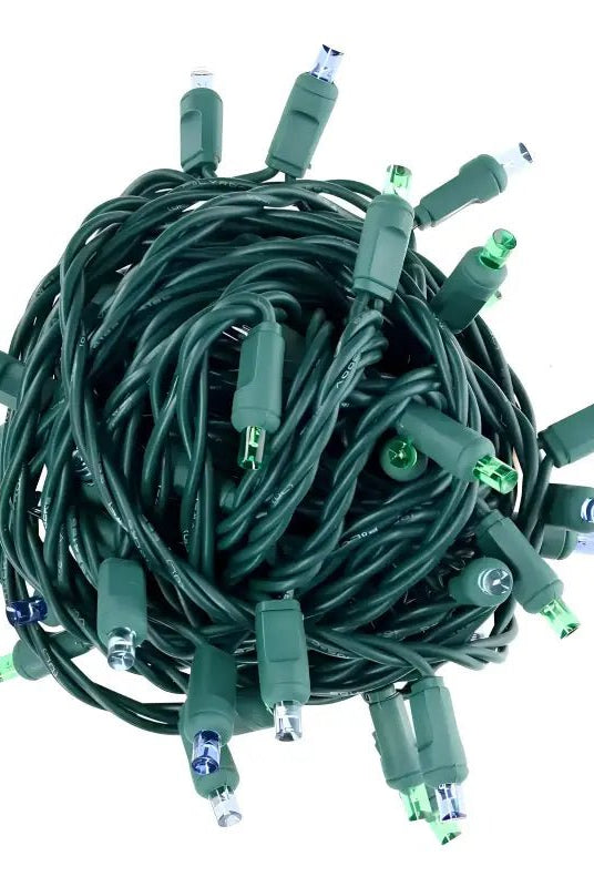 Shop For 50 5mm ColorSplash Bahamas Blue, Green, Teal LED Christmas Lights, 6" Spacing