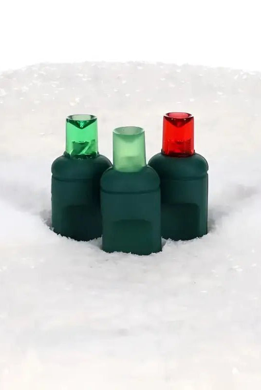 Shop For 50 5mm ColorSplash Holly Red, Green, Lime Green LED Christmas Lights, 6" Spacing