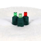 Shop For 50 5mm ColorSplash Holly Red, Green, Lime Green LED Christmas Lights, 6" Spacing