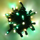Shop For 50 5mm ColorSplash Winter Warm White, Cool White, Green LED Christmas Lights, 6" Spacing