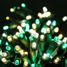 Shop For 50 5mm ColorSplash Winter Warm White, Cool White, Green LED Christmas Lights, 6" Spacing