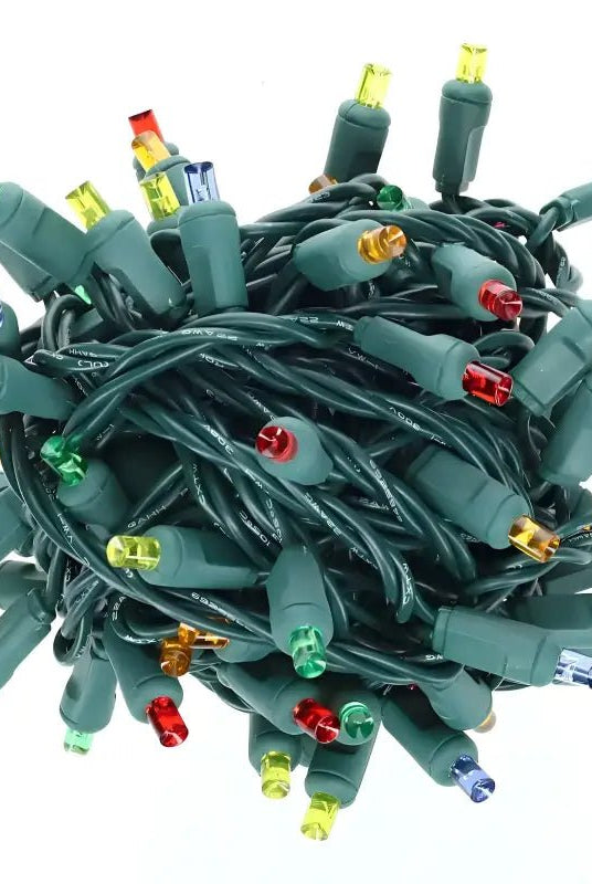 Shop For 50 5mm Multicolor LED Christmas Lights, 4" Spacing