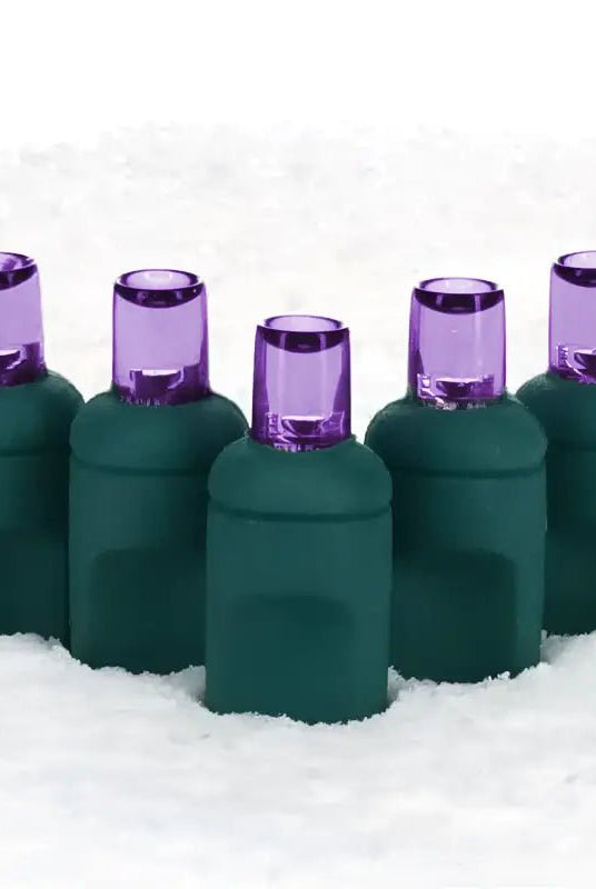Shop For 50 5mm Purple LED Christmas Lights, 4" Spacing