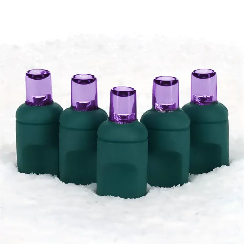 Shop For 50 5mm Purple LED Christmas Lights, 4" Spacing