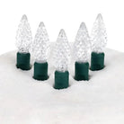 Shop For 50 C6 Cool White LED Christmas Lights, 4" Spacing