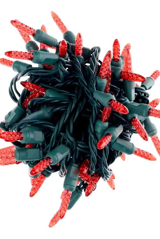 Shop For 50 M5 Red LED Christmas Lights, 4" Spacing