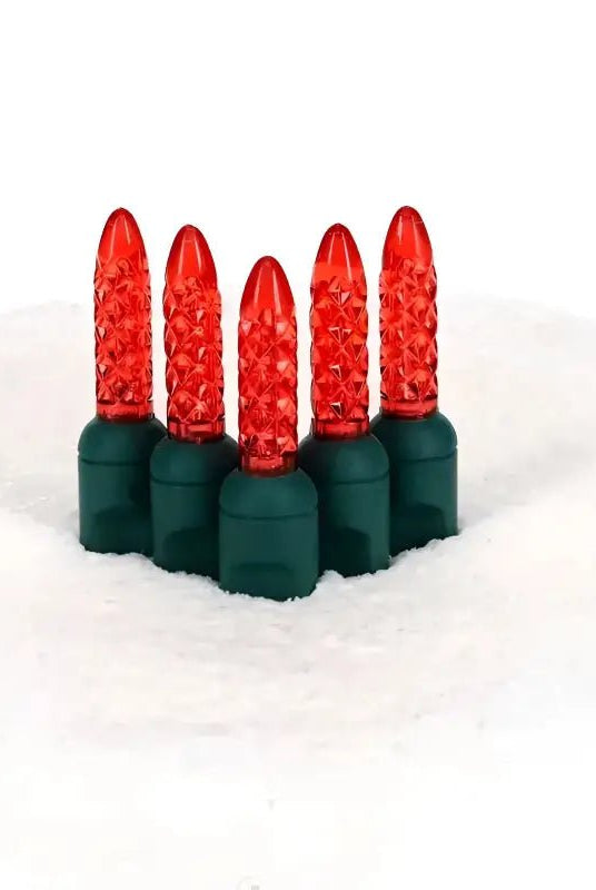 Shop For 50 M5 Red LED Christmas Lights, 4" Spacing