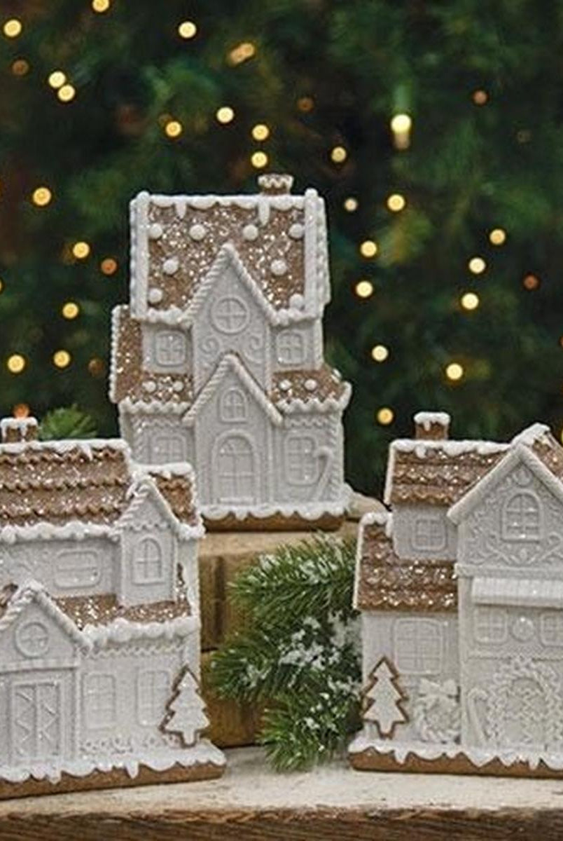 Shop For 5.5" Glitter Gingerbread Holiday Townhouse