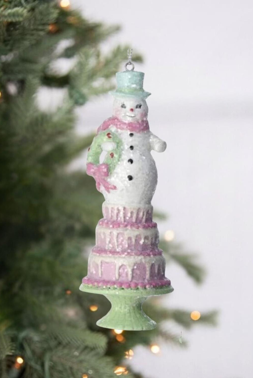 5.5" Resin Santa/Snowman Ornament
