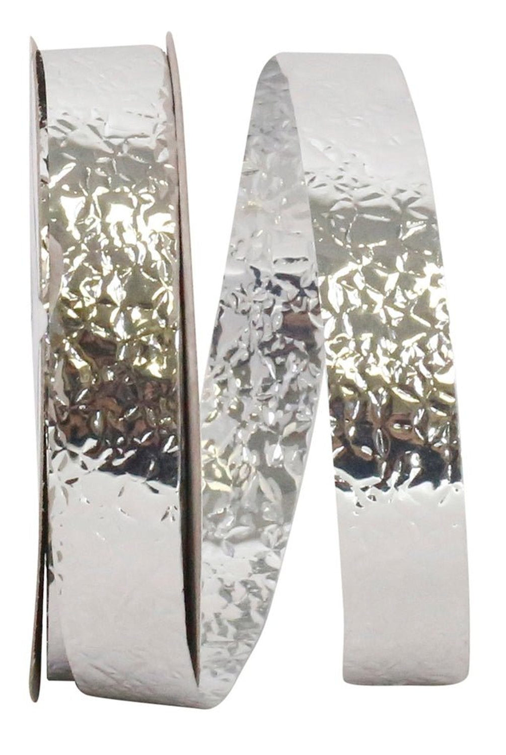 Shop For 5/8in Cracked Ice Non - Wired Ribbon: Silver (25 Yards)
