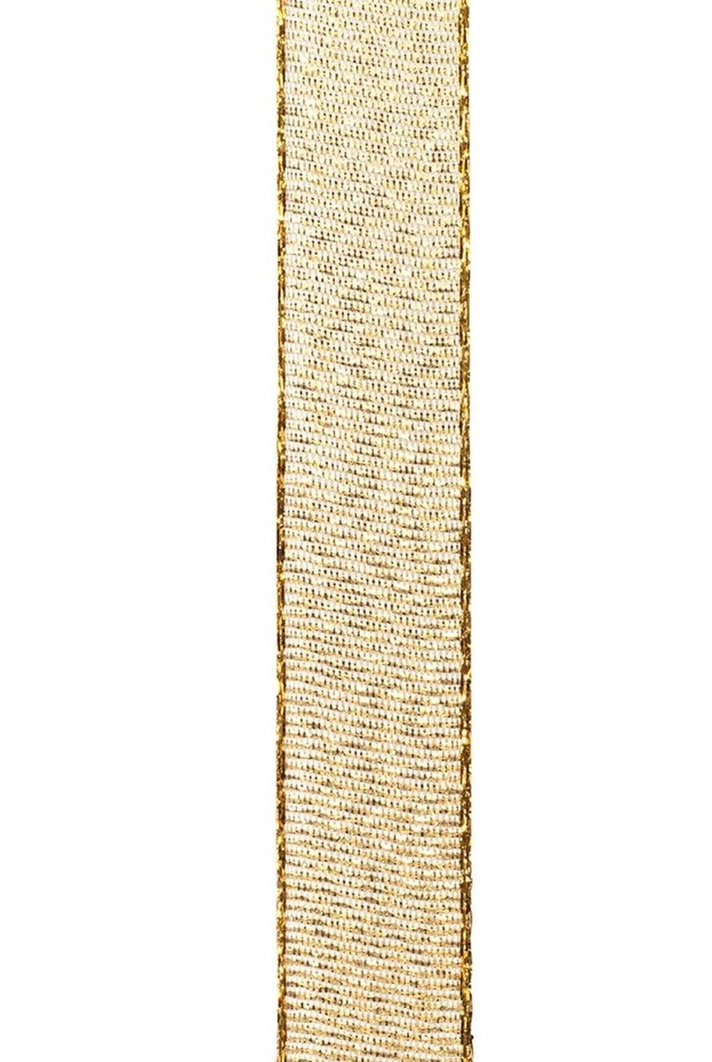 Shop For 5/8in Glimmer Ribbon: Gold (10 Yards)